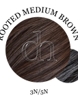 45CM-ROOTED MEDIUM BROWN-3N | 5N-1 strand