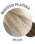 dh V-CLIP IN 40CM ROOTED LIGHT BLONDE
