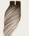 45CM-ROOTED PLATINA-8N | 12N-1 strand